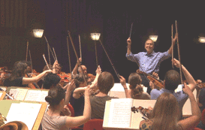 Claudio Abbado e l'orchestra