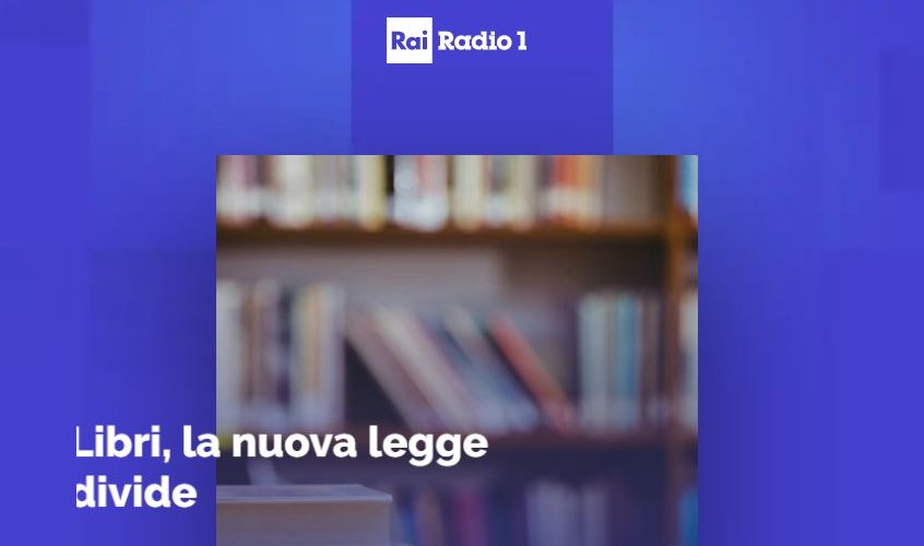 RaiRadio1, Centocittà: “libri, la nuova legge divide”